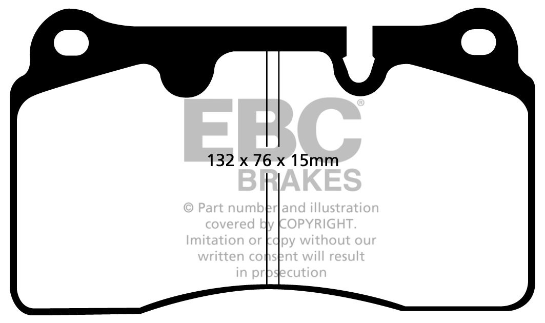 EBC Brakes FERRARI 612 5.7 2004-2008 Remblokken voorzijde yellow