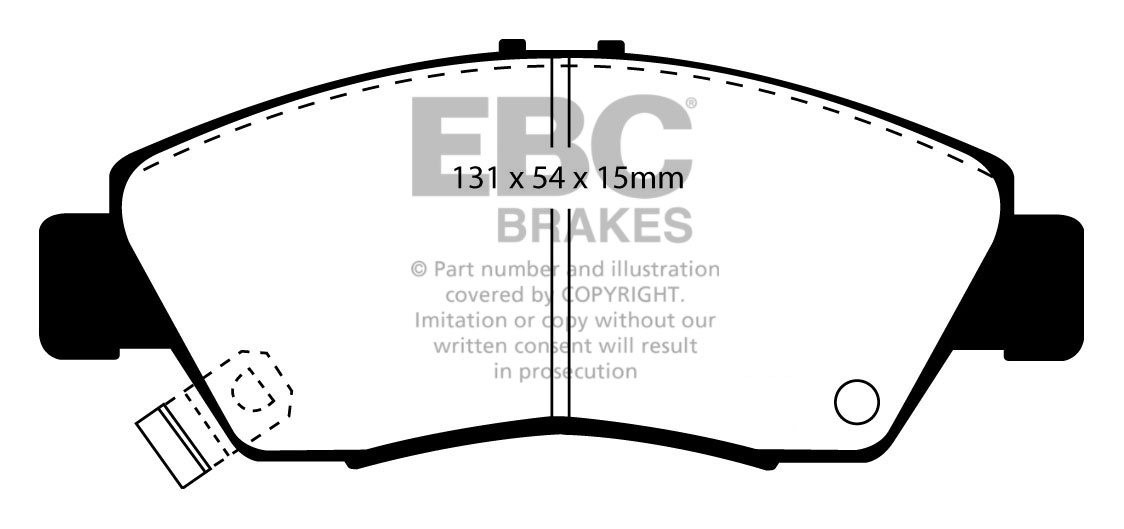 EBC Brakes HONDA Integra (Not UK) 1.6 (DC1) 93-2001 Remblokken v