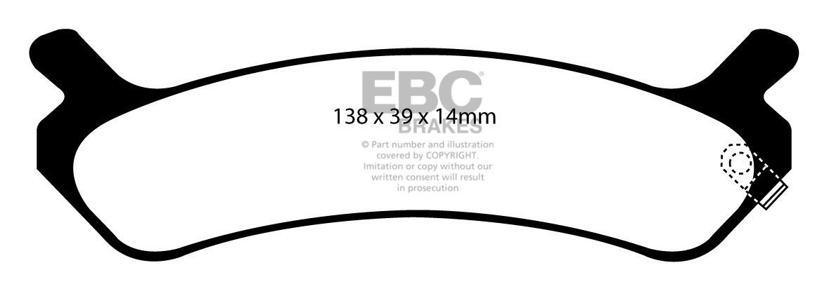 EBC Brakes HYUNDAI Sonata 2.0 92-96 Remblokken achterzijde