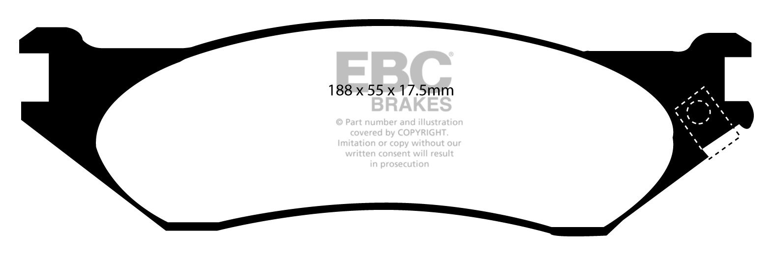 EBC Brakes FORD Expedition 4.6 97-99 Remblokken voorzijde