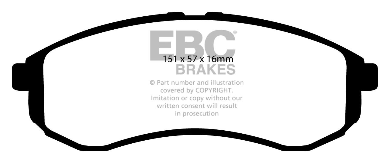 EBC Brakes MITSUBISHI BEDRIJFSWAGEN L 200 2.5 D (K74) 2002-2007