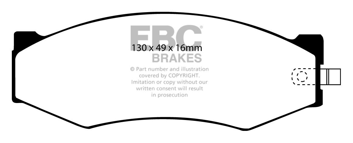EBC Brakes NISSAN C Series 300C (Y30) 84-88 Remblokken voorzijde
