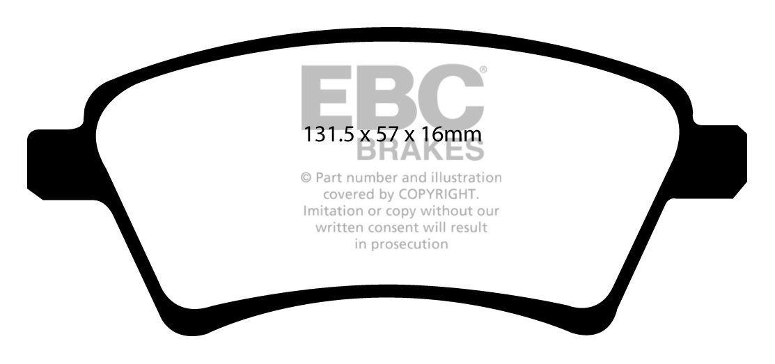 EBC Brakes SUZUKI SX4 2.0 TD 2009-.. Remblokken voorzijde greens