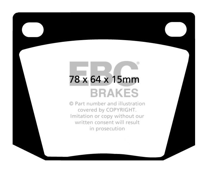 EBC Brakes AUSTIN 1800 1.8 65-72 Remblokken voorzijde
