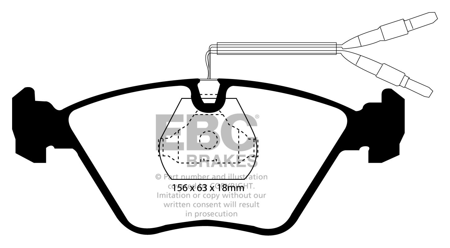 EBC Brakes CITROEN XM 3.0 Sedan 90-96 Remblokken voorzijde