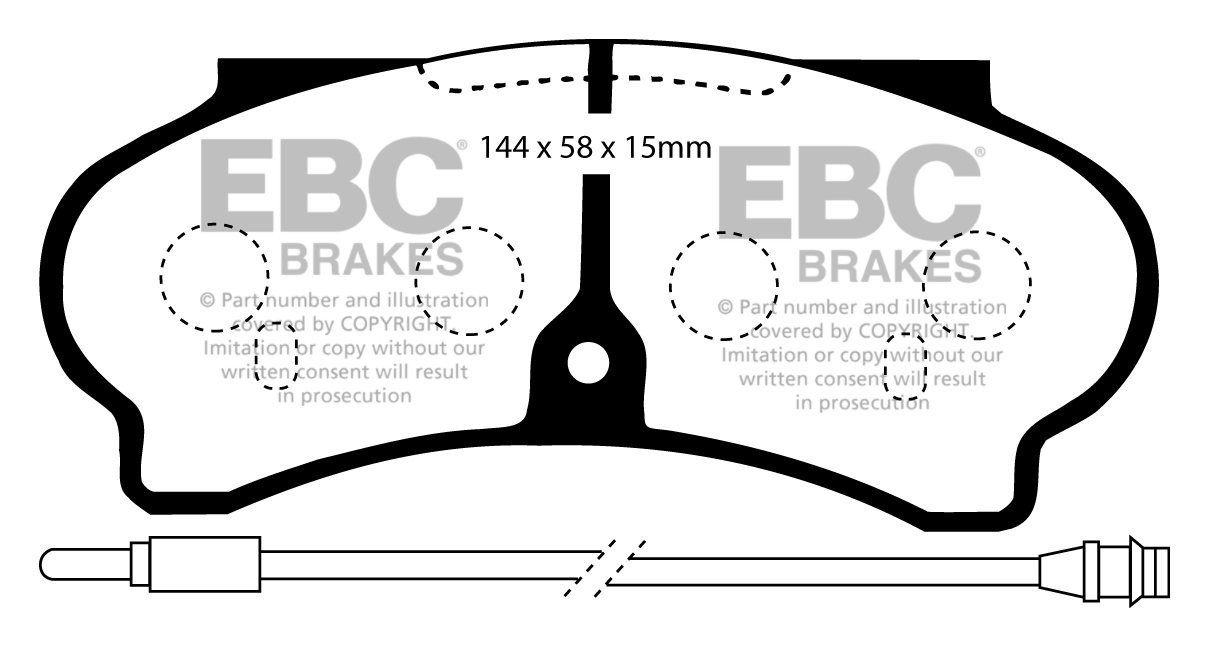 EBC Brakes PEUGEOT BEDRIJFSWAGEN J9 1.6 85-91 Remblokken voorzij