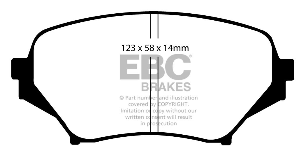 EBC Brakes Mazda MX5 1.8 2005-.. Remblokken voorzijde