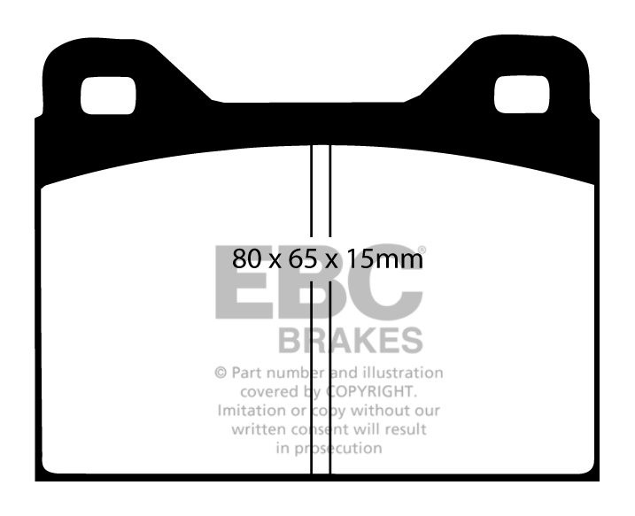 EBC Brakes VOLVO 1800 2.0 E 70-71 Remblokken voorzijde