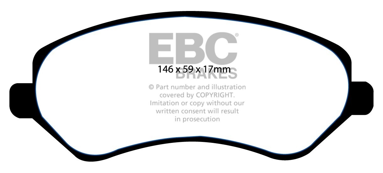 EBC Brakes JEEP Cherokee 2.4 2001-2004 Remblokken voorzijde