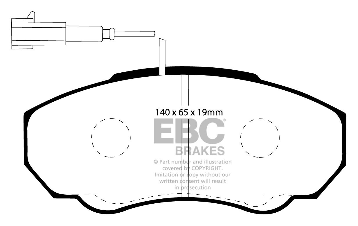 EBC Brakes FIAT BEDRIJFSWAGEN Ducato 2.8 TD 2001-2006 Remblokken