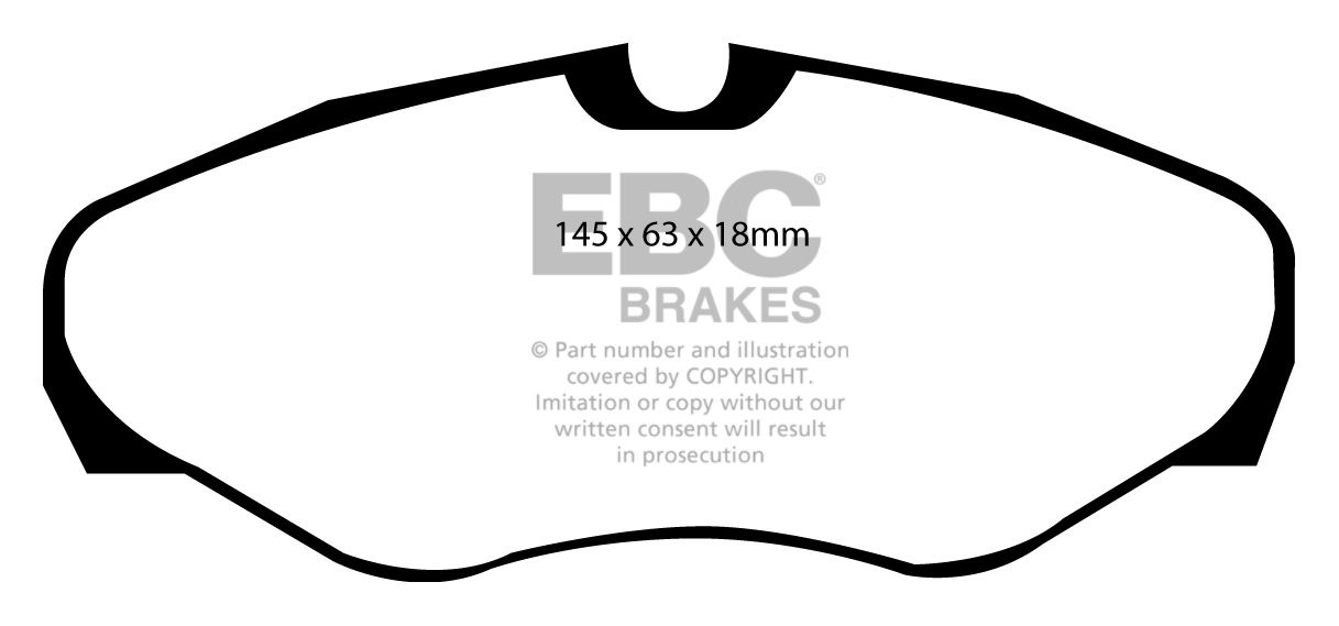 EBC Brakes RENAULT Avantime 2.2 D 2002-2003 Remblokken voorzijde