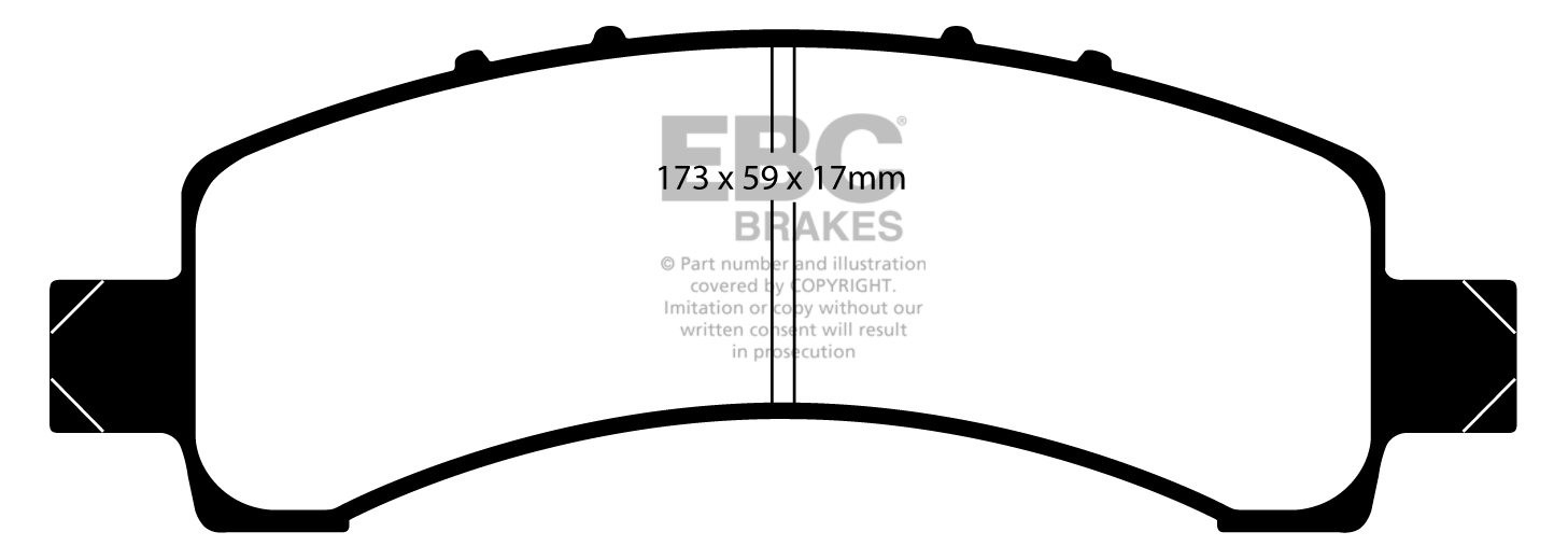EBC Brakes CADILLAC Escalade 6.0 2WD 2002-2006 Remblokken achter