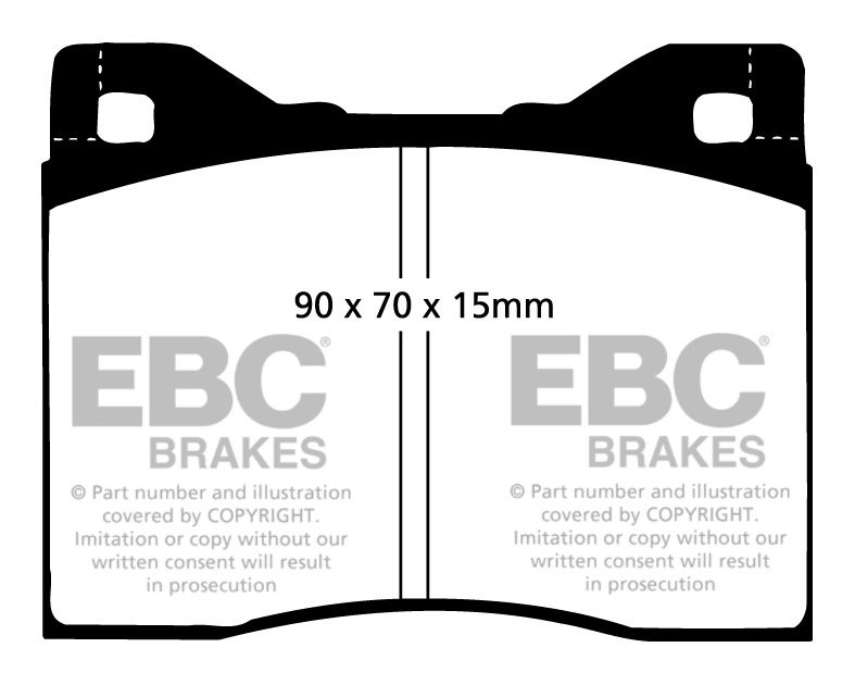 EBC Brakes NSU R080 2.0 68-77 Remblokken voorzijde