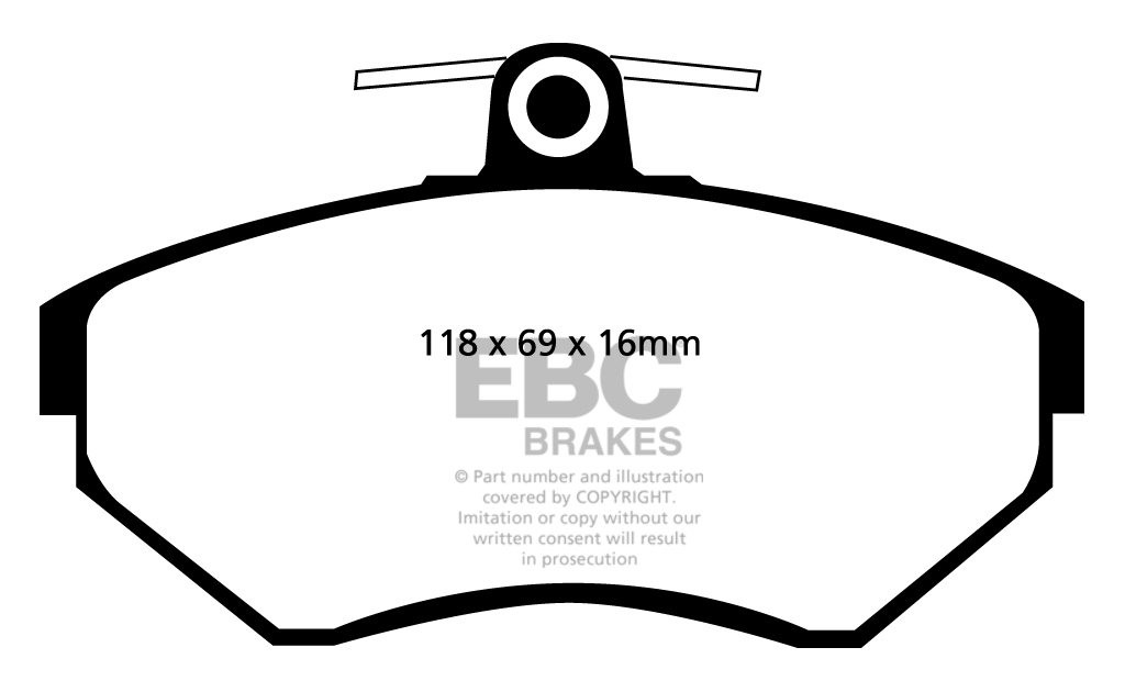 EBC Brakes VW Golf IV 2.0 97-98 Remblokken voorzijde