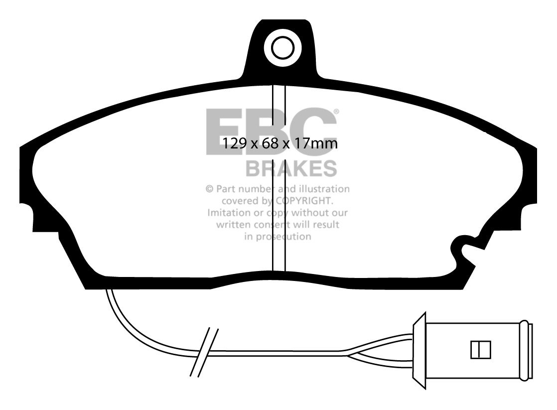 EBC Brakes ROVER 800 2.0 86-92 Remblokken voorzijde