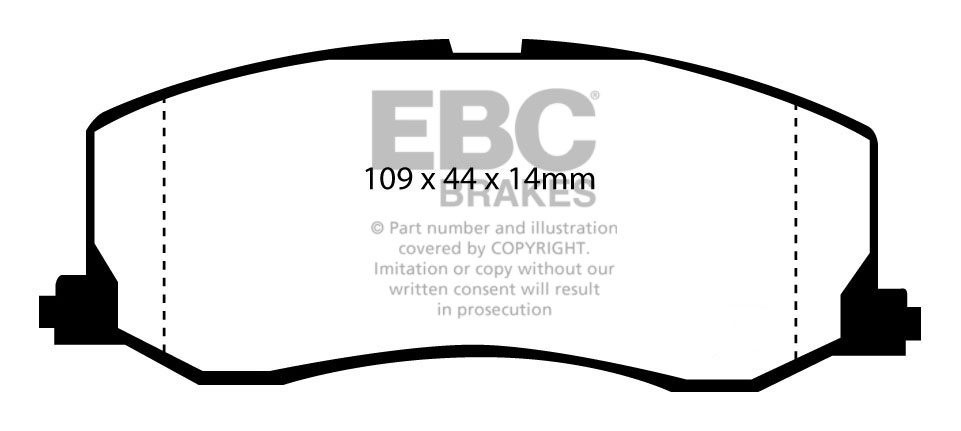 EBC Brakes SUZUKI Swift 1.3 (Not UK) 89-92 Remblokken voorzijde