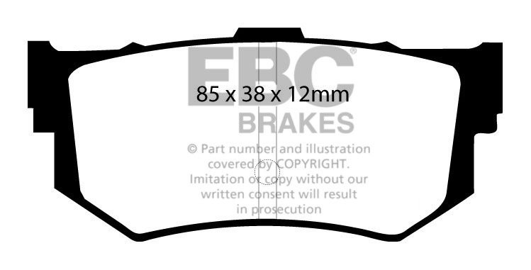EBC Brakes SUZUKI Swift 1.3 GTi (AA34S) 89-97 Remblokken achterz