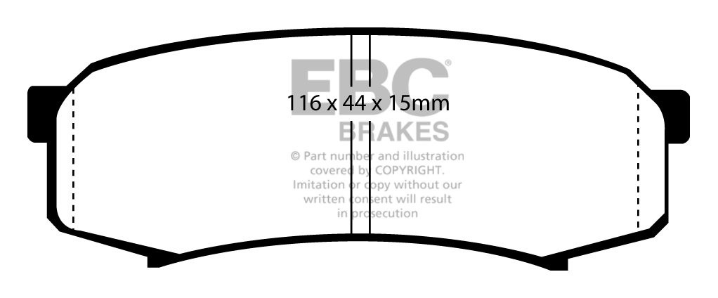 EBC Brakes TOYOTA Landcruiser 3.0 TD (KDJ150) 2009-.. Remblokken