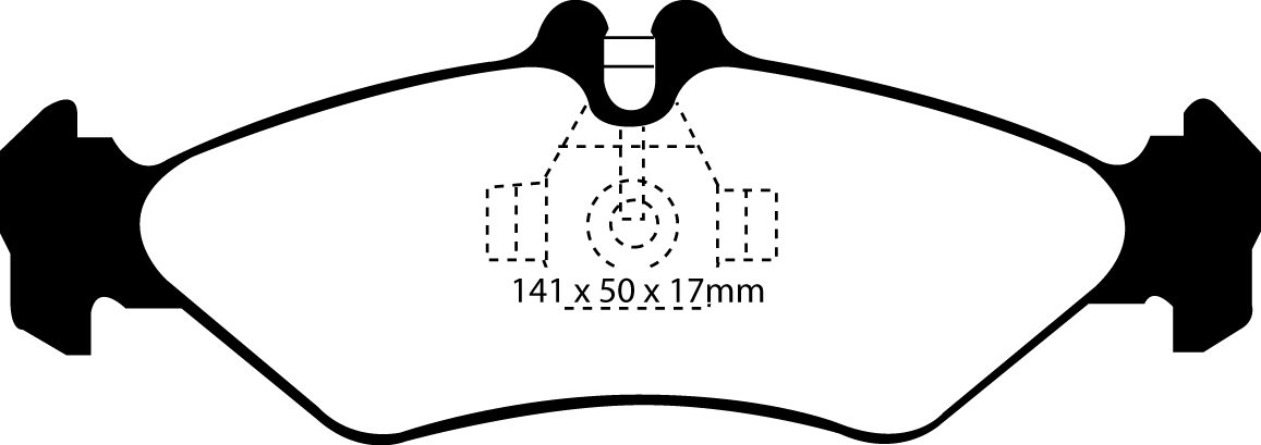 EBC Brakes VW BEDRIJFSWAGEN LT 32 2002-2006 Remblokken achterzij