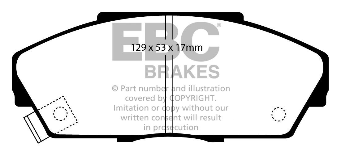 EBC Brakes HONDA Integra (EU) 1.6 90-91 Remblokken voorzijde