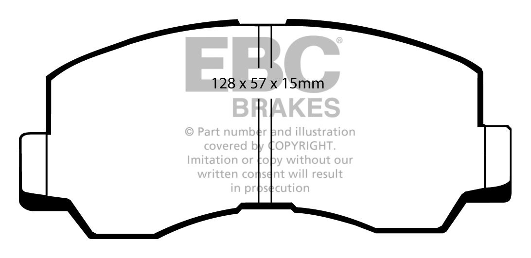 EBC Brakes MITSUBISHI Galant 2.0 (A164A) 80-84 Remblokken voorzi