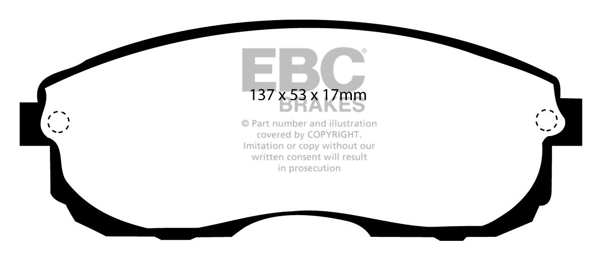 EBC Brakes NISSAN Skyline (R32) 2.0 Turbo GTS 89-94 Remblokken v