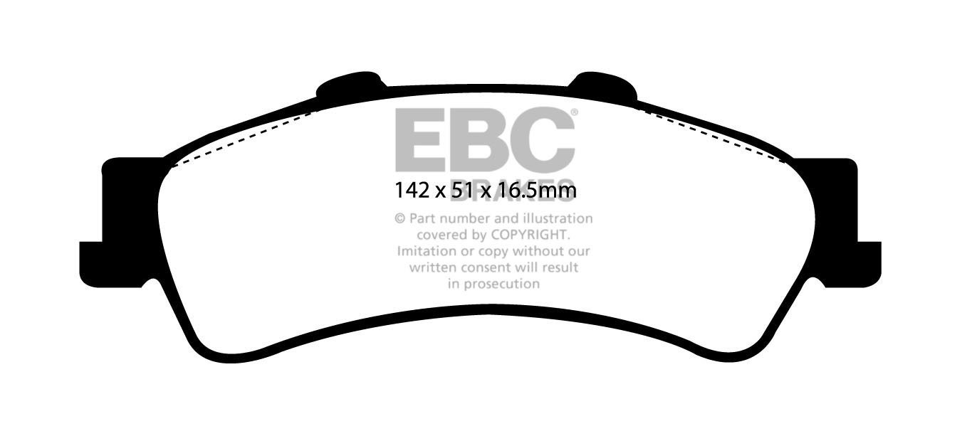 EBC Brakes GMC Yukon/Yukon Denali 6.0 (2WS) 2003-2006 Remblokken
