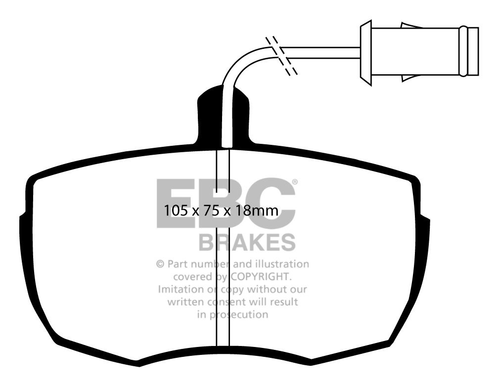 EBC Brakes ROVER SD1 2.4 D 84-86 Remblokken voorzijde