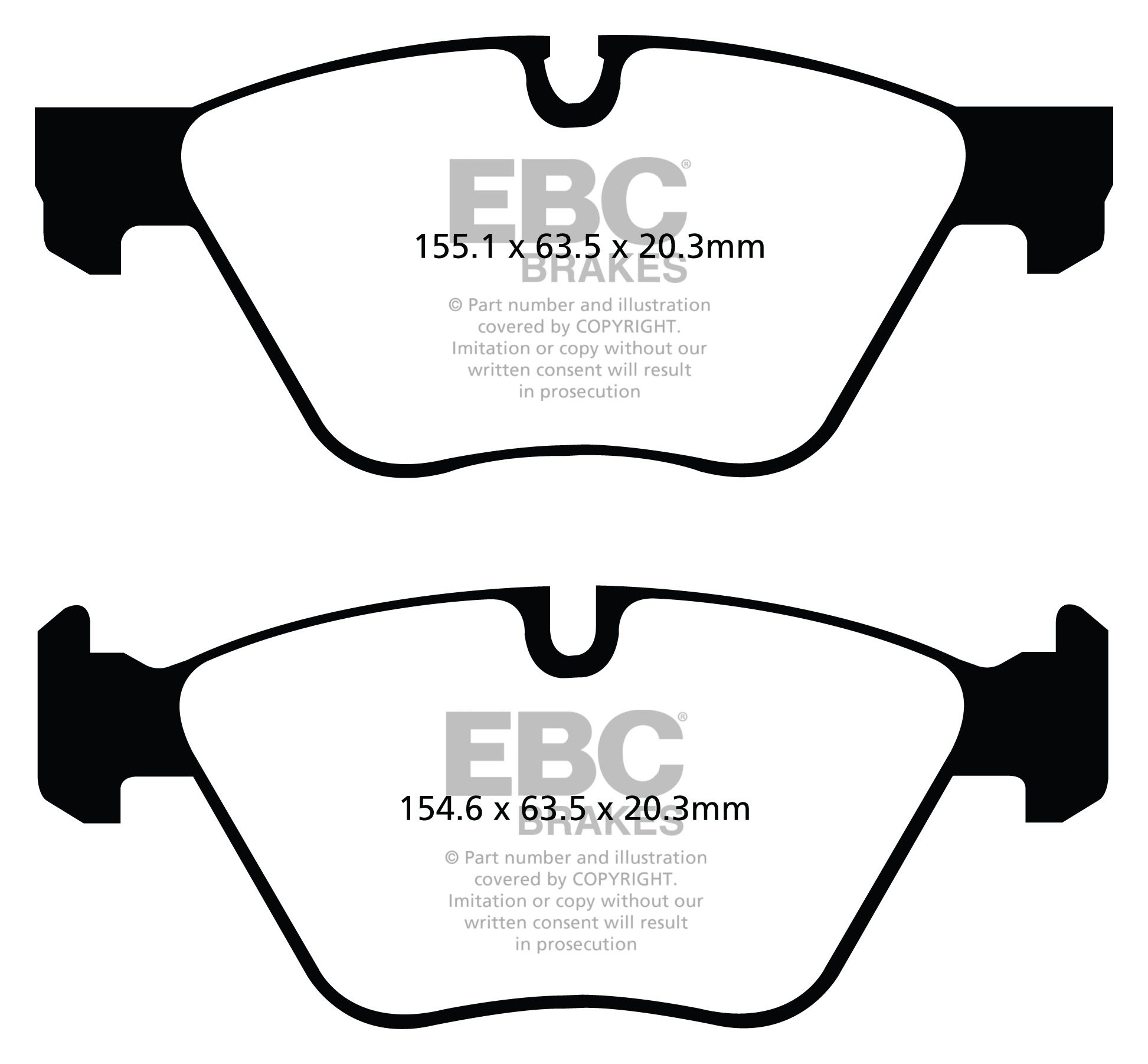 EBC Brakes BMW 318 2.0 (E93) 2007-2010 Remblokken voorzijde