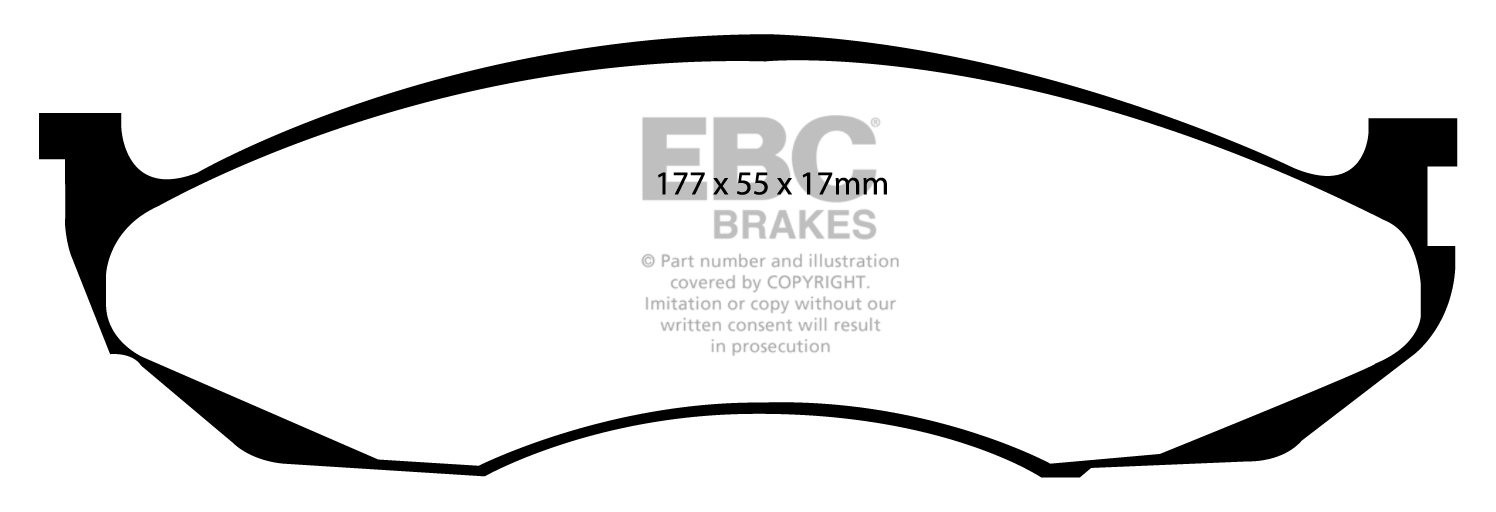 EBC Brakes MORGAN Aero 8 4.4 2000-2004 Remblokken achterzijde ye