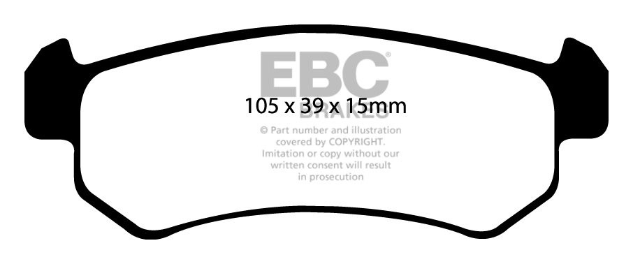 EBC Brakes CHEVROLET Lacetti 1.4 2005-2008 Remblokken achterzijd
