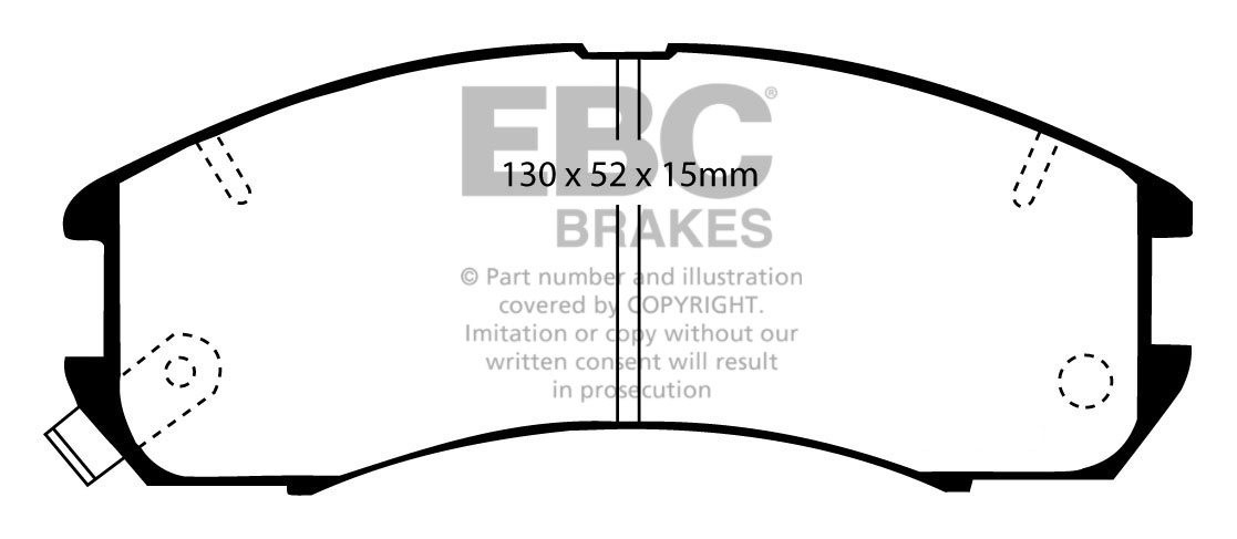 EBC Brakes FORD Probe 2.2 Turbo 88-92 Remblokken voorzijde