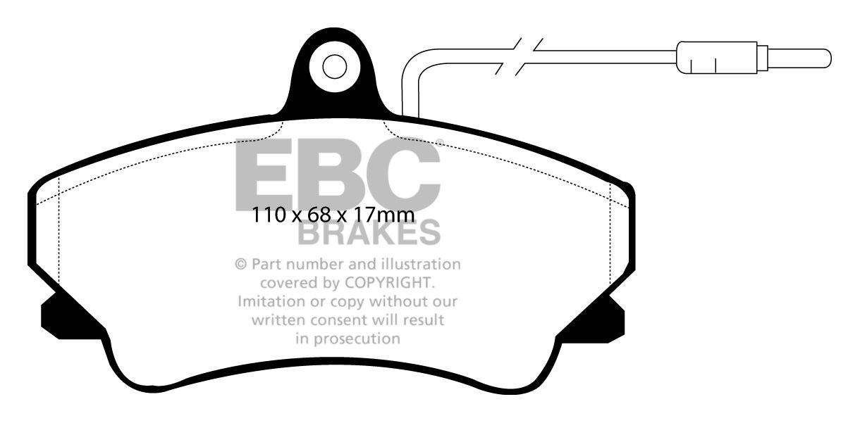 EBC Brakes RENAULT Espace 2.1 TD 91-96 Remblokken voorzijde