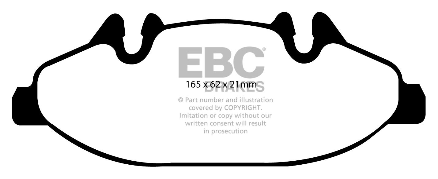 EBC Brakes MERCEDES Viano 2.1 TD 2004-.. Remblokken voorzijde