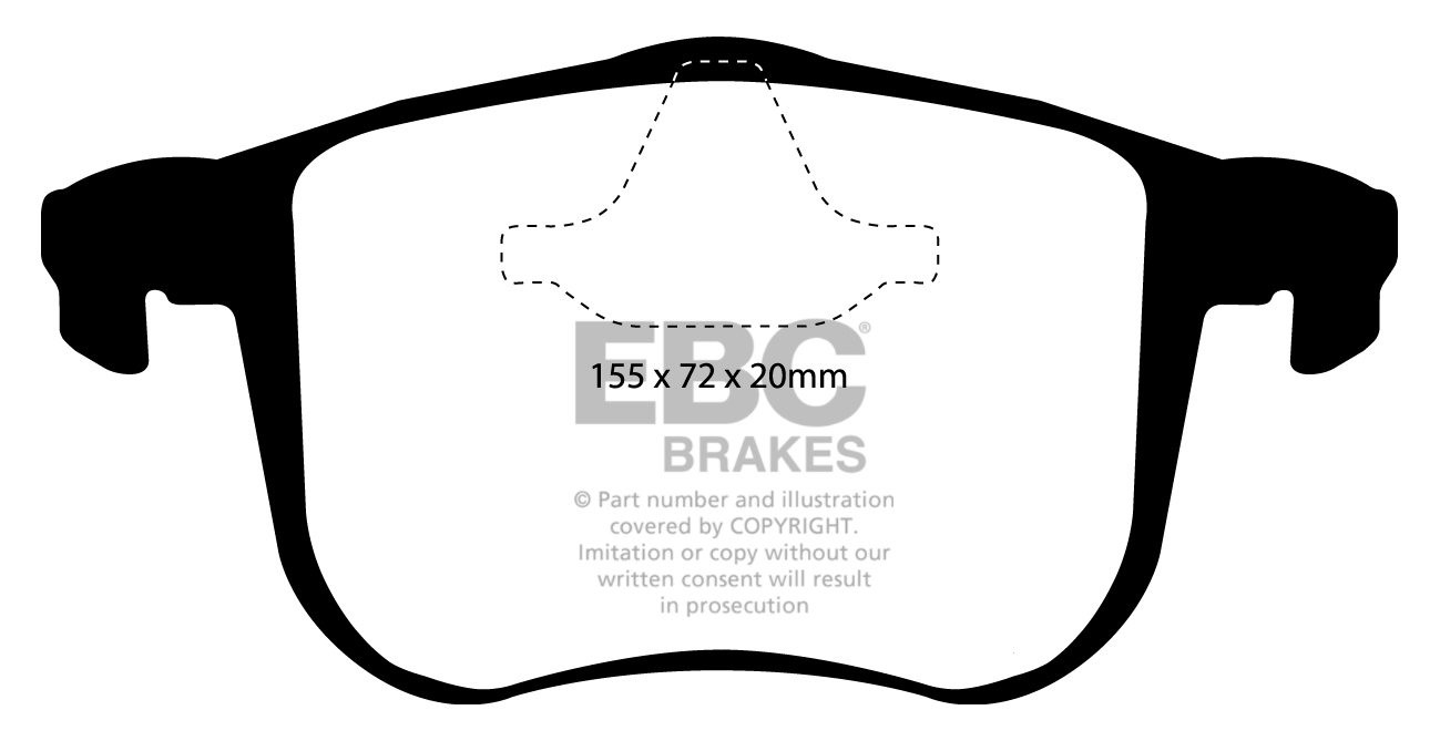 EBC Brakes CADILLAC BLS 2.8 Turbo (255) 2006-.. Remblokken voorz