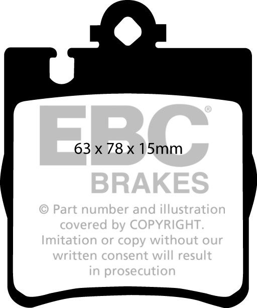 EBC Brakes MERCEDES E-Class (W210) E420 96-97 Remblokken achterz