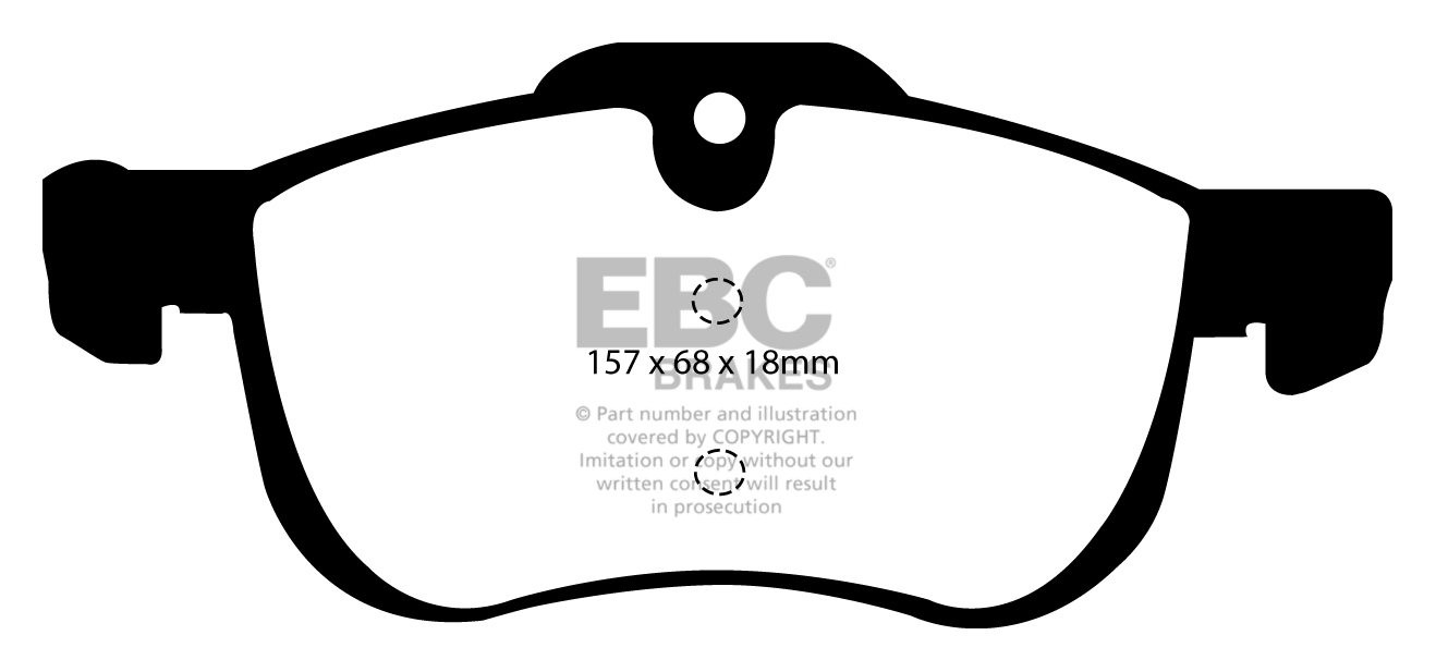 EBC Brakes ROVER 75 1.8 99-2005 Remblokken voorzijde