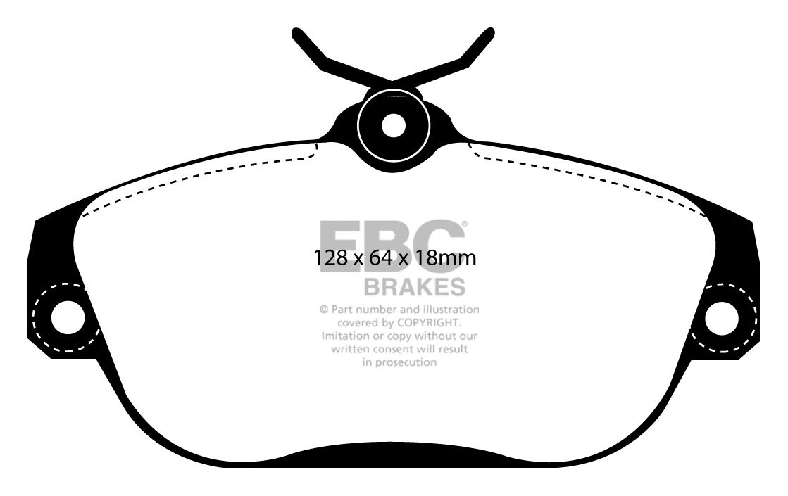 EBC Brakes VOLVO 960 2.9 90-94 Remblokken voorzijde greenstuff