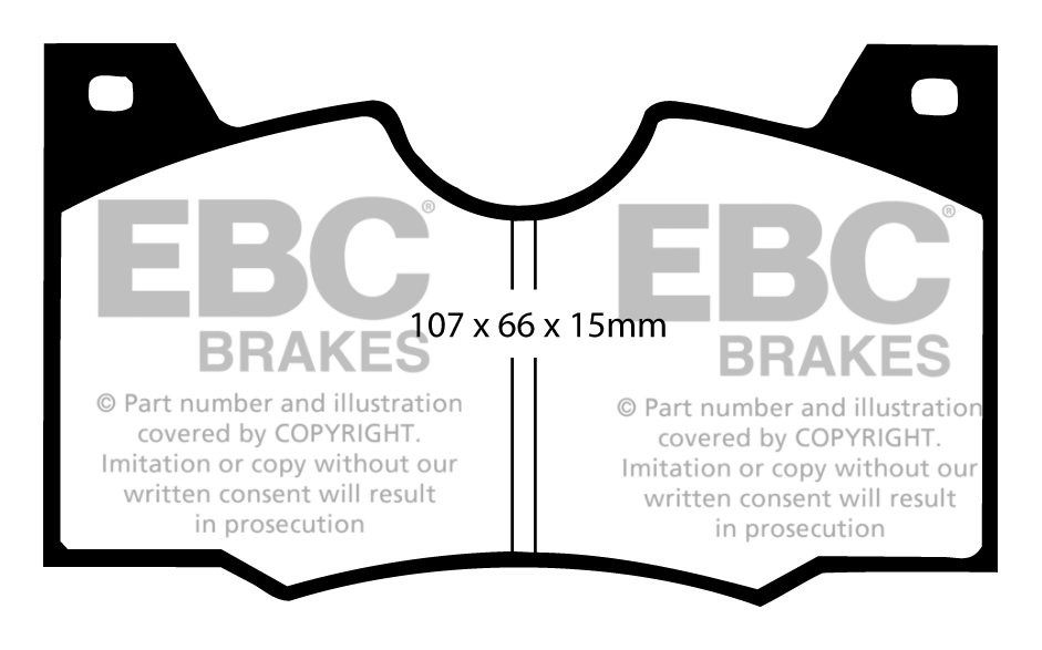 EBC Brakes LANCIA 2000 2.0 71-74 Remblokken voorzijde
