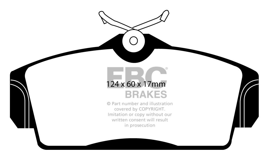 EBC Brakes NISSAN Primera 2.0 TD (W11) (ABS) 96-2002 Remblokken