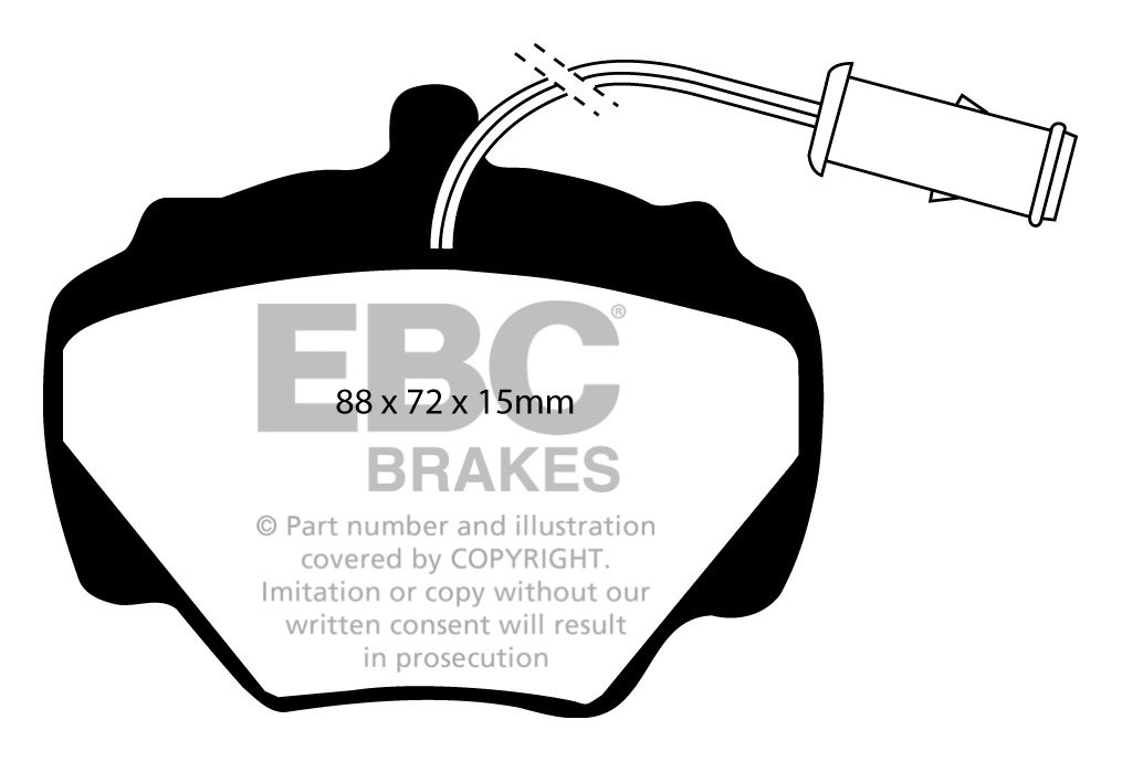 EBC Brakes LAND ROVER Discovery 2.5 TD 89-98 Remblokken achterzi
