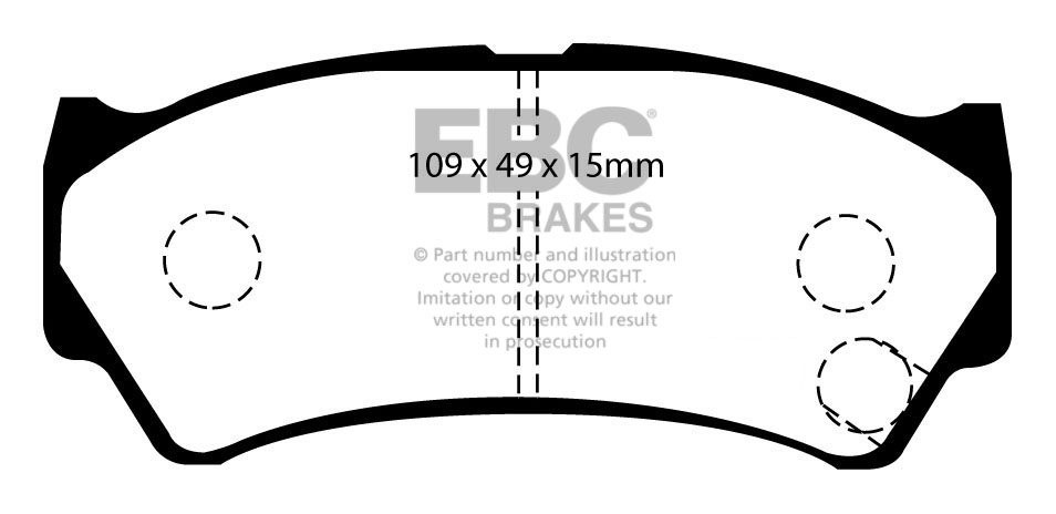 EBC Brakes SUZUKI Baleno 1.6 99-2001 Remblokken voorzijde