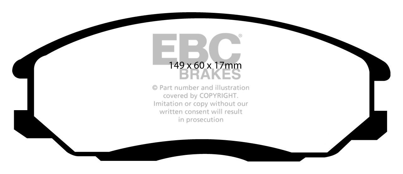 EBC Brakes HYUNDAI Trajet 2.7 2000-2004 Remblokken voorzijde