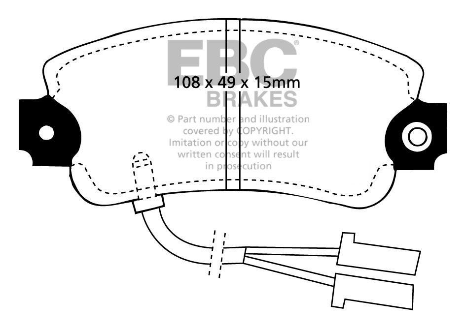 EBC Brakes ALFA ROMEO Sprint 1.5 86-88 Remblokken voorzijde