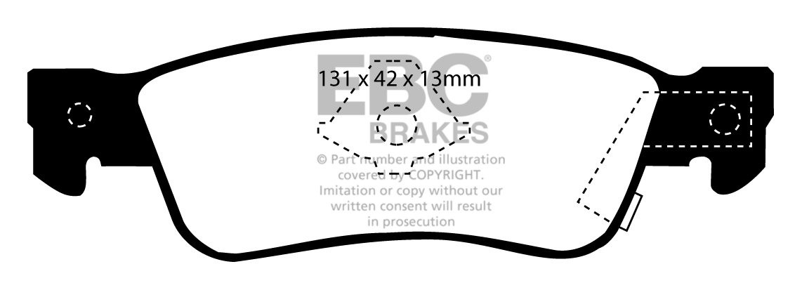 EBC Brakes ISUZU Trooper 2.6 (UBS52) 88-92 Remblokken achterzijd