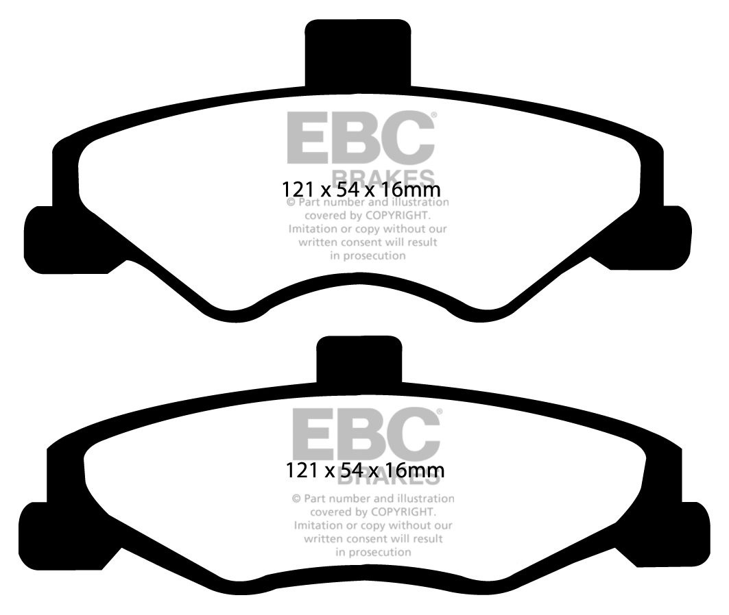 EBC Brakes CHEVROLET Camaro 5.7 98-2002 Remblokken achterzijde y