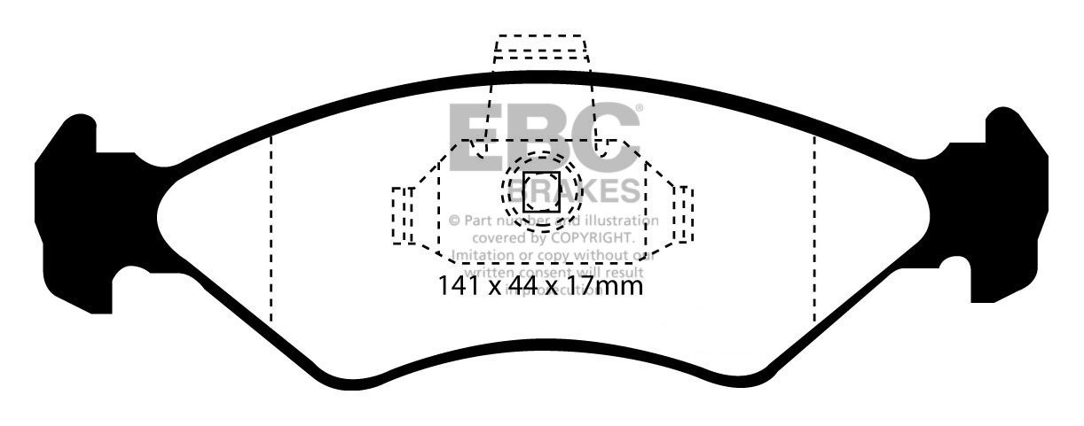 EBC Brakes FORD Fiesta 1.8 D 95-99 Remblokken voorzijde
