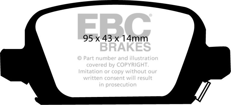 EBC Brakes HOLDEN (Aust/NZ) Barina C 2000-.. Remblokken achterzi