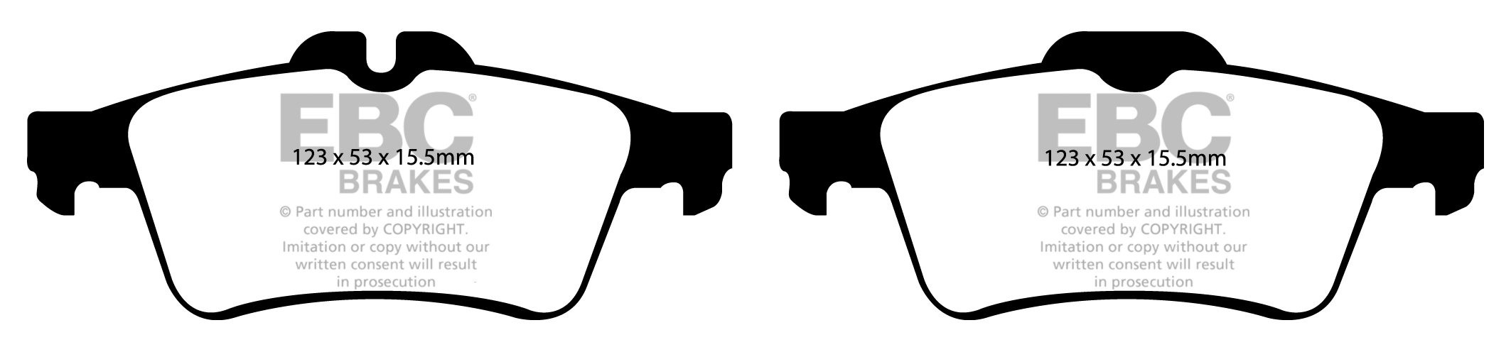 EBC Brakes FORD Focus C-Max 2.0 TD 2005-2007 Remblokken achterzi