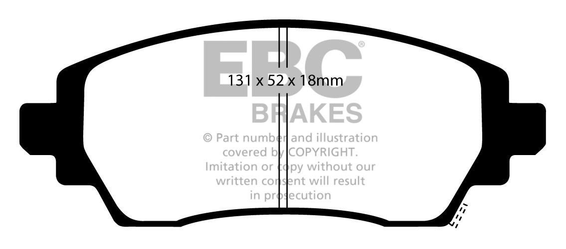 EBC Brakes TOYOTA Corolla 1.3 (EE111) (EU) 97-2000 Remblokken vo